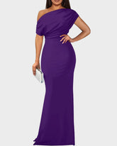 Off-Shoulder Mermaid Evening Maxi Dress